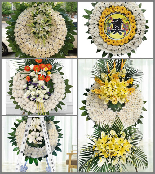 四川达州大竹县清水镇花圈速递